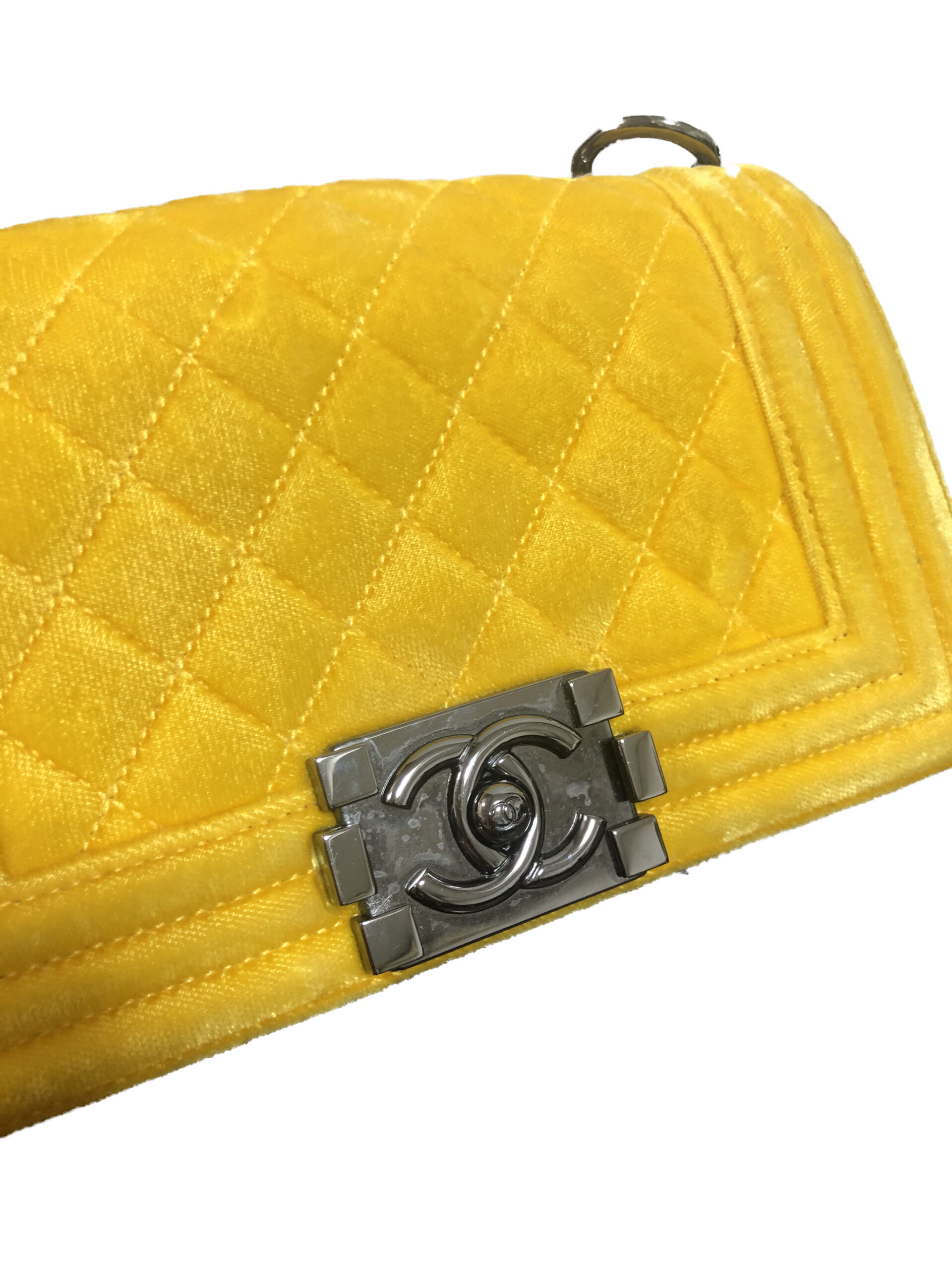 CHANEL ボーイシャネル チェーンショルダーバッグ ベルベット - Ur