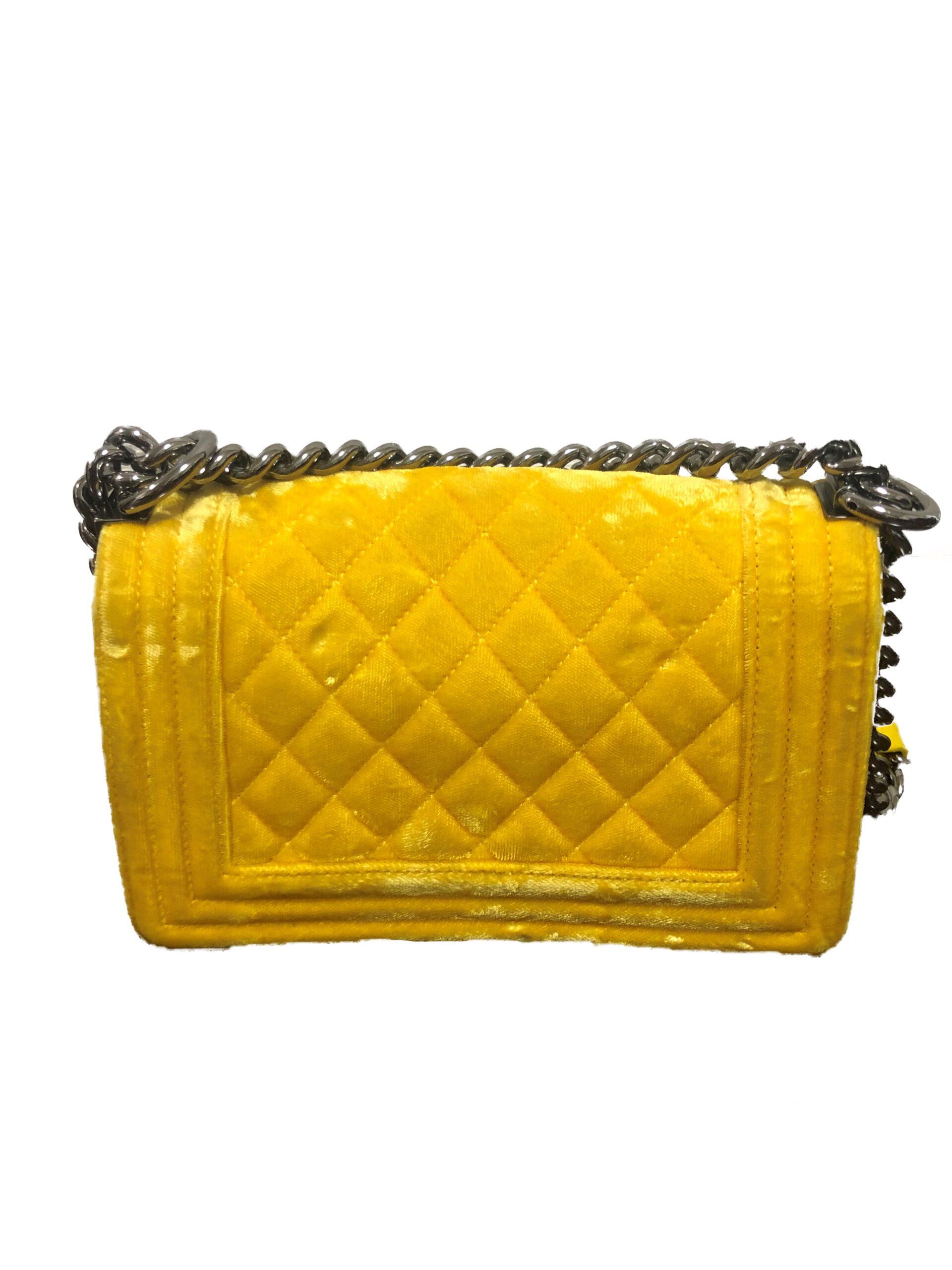 CHANEL ボーイシャネル チェーンショルダーバッグ ベルベット - Ur